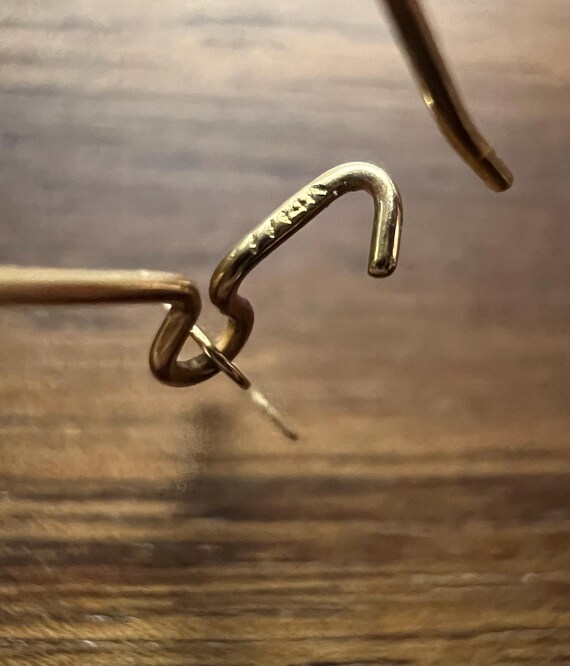 Solid 14k Yellow or White Gold Dangle Minimalist … - image 8