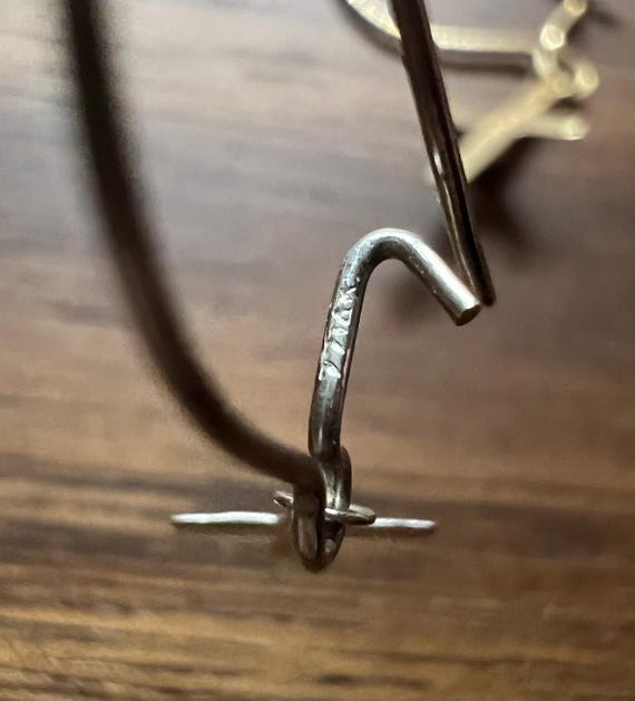 Solid 14k Yellow or White Gold Dangle Minimalist … - image 9