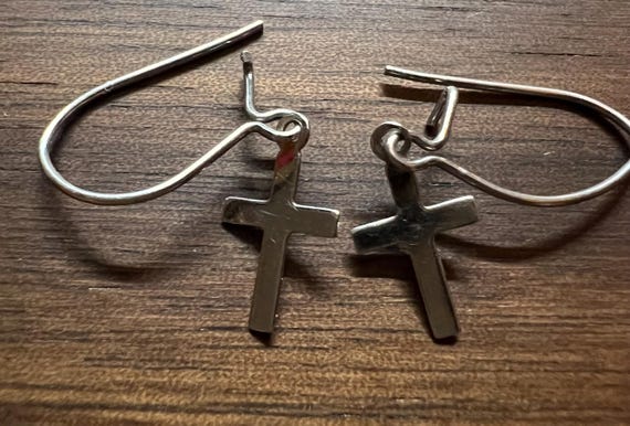 Solid 14k Yellow or White Gold Dangle Minimalist … - image 5