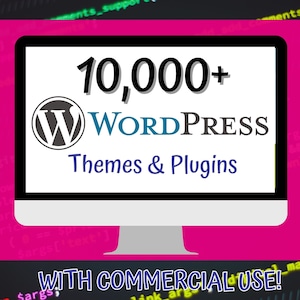 10,000+ Responsive Wordpress Themes & Plugins | Master Resell Rights |Private Label Rights | Royalty Free | Graphic Design | Commercial Use