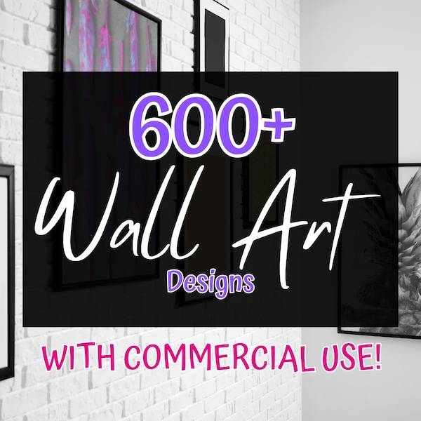 600+ PLR Digital Wall Art | Master Resell Rights | Private Label Rights | Graphic Design | Commercial Use | Fantasy | Floral | Landscape