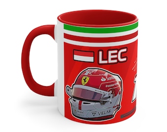 Charles Leclerc F1 Kaffee Tasse, 11oz