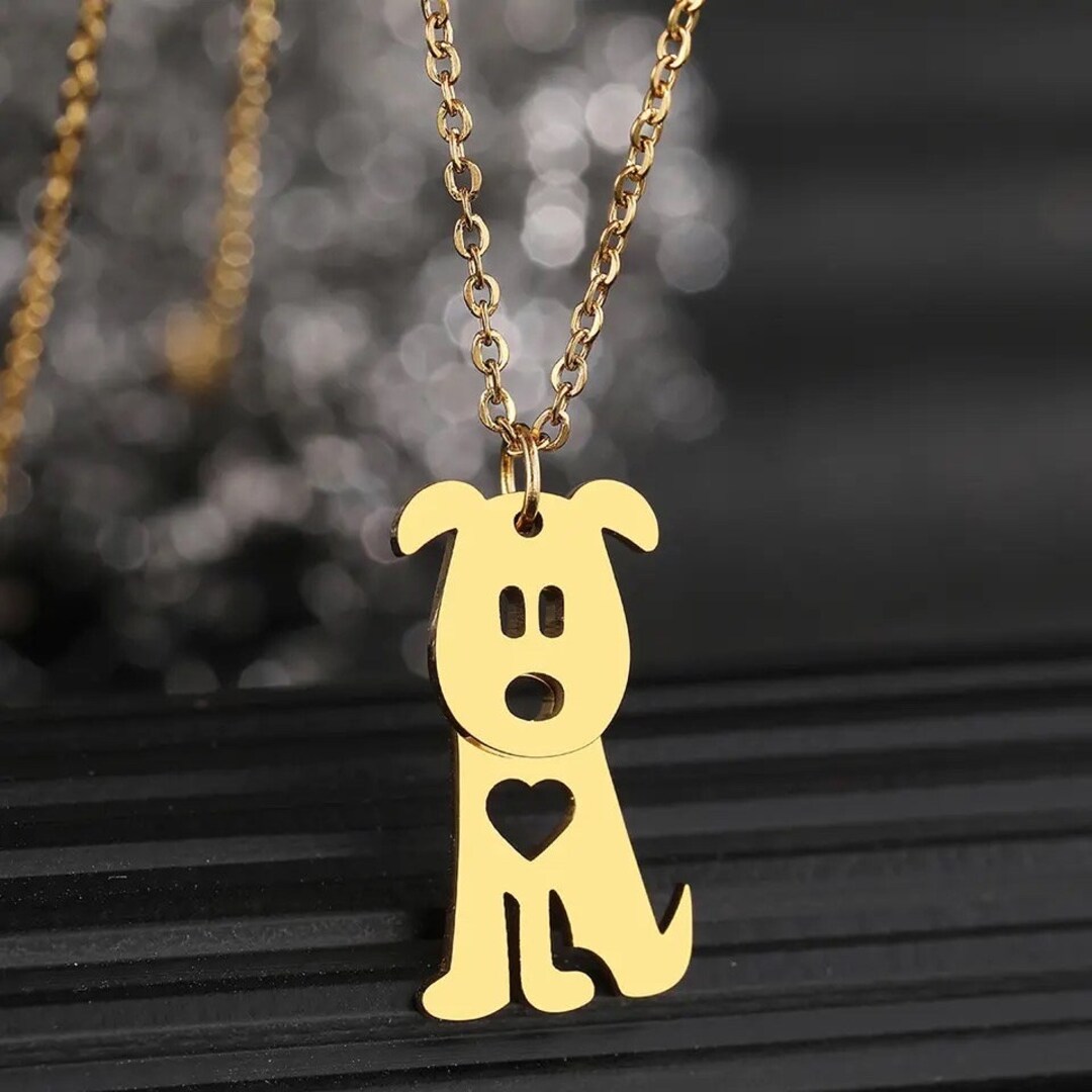 Cute Puppy Dog Necklace Animal Gift Shops Mens Womens Kids Jewelry Cute