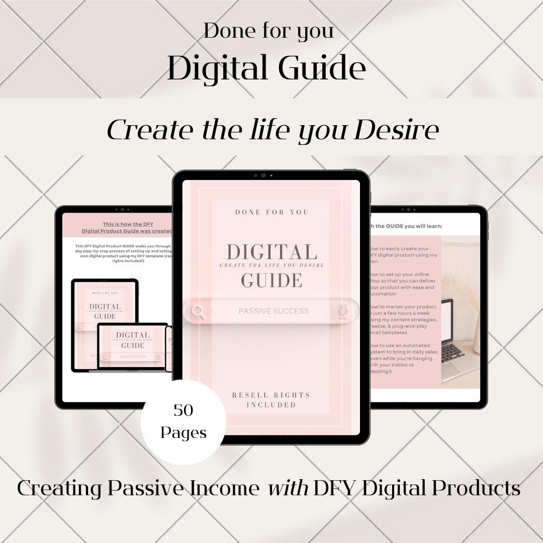 Ultimate Passive Income Digital Guide + DFY Templates | Resell Rights ...