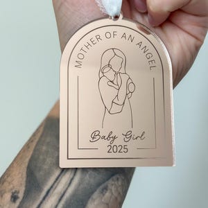 Mother of an Angel | Angel Baby Christmas | Memorial Ornament | Christmas in Heaven | Memorial Bauble for Infant Loss/miscarriage