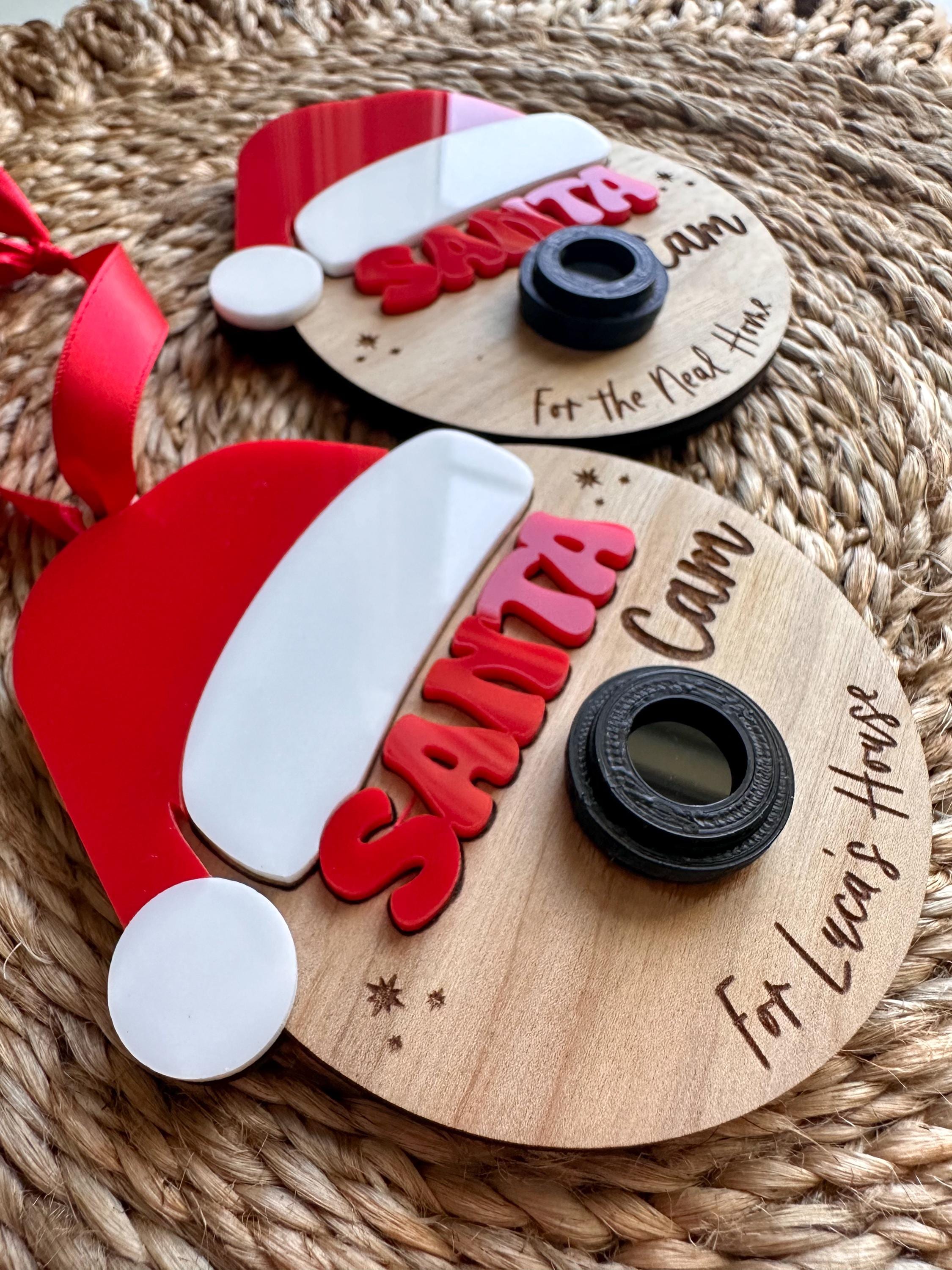 Telecamera di Babbo Natale / Sorveglianza degli elfi / Telecamere di Natale / Ornamento personalizzato / Telecamera di Babbo Natale / Telecamera degli