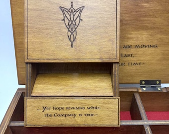 WIZARD mag box. Fabulous organizer for games and storage. The dragons are resting. RPG dice tray