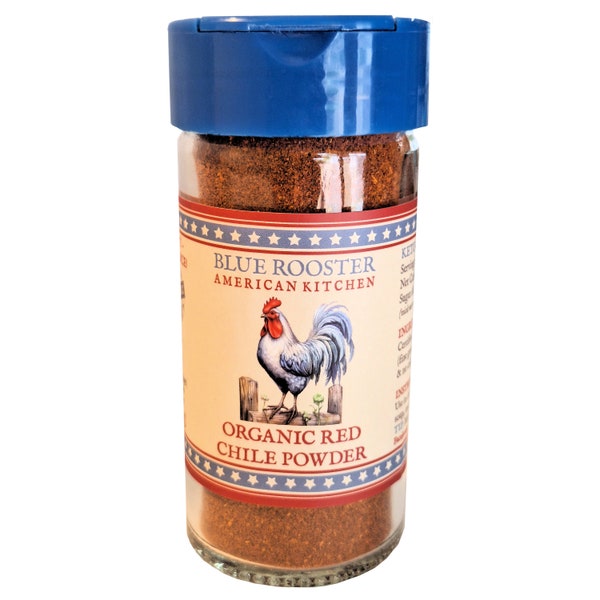Organic Red Chile Powder, Made in USA, Gluten-Free, Keto-Friendly, No Fillers, No Caking Agents, No Additives, No Irradiation, No Bleaching