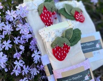 Strawberry knee high socks