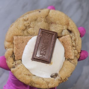 S’mores Cookies – Soft Chewy Homemade Cookies with Chocolate, Marshmallow & Graham Cracker, Gourmet Dessert Gift Box by FoxxiCookies