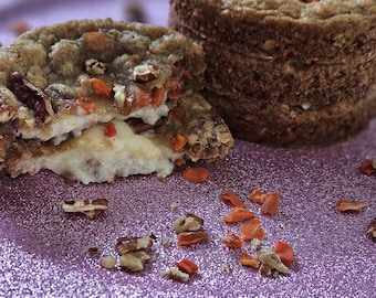 Carrot Cake Cookies – Soft Chewy Homemade Cookies with Cream Cheese Flavor, Spiced Dessert Gift Box by FoxxiCookies