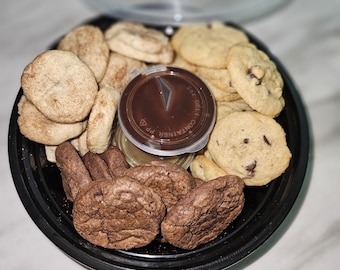 Mini Cookie Variety Box, Soft & Chewy Baked Cookies, Homemade Cookies, Chocolate Chip Cookies, Cookie Dessert Tray
