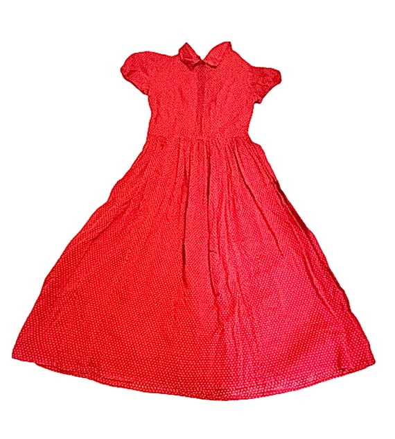1950’s Red Polka Dot Dress - image 1