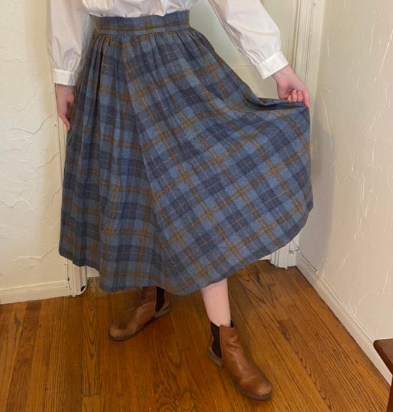 1950’s Wool plaid Circle Skirt