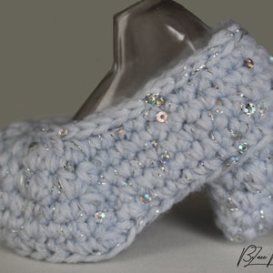 Princess Cinderella Baby Crochet Set PATTERN ONLY Dress, Heels, & Headband Size 12 month PDF File Instant Download image 4