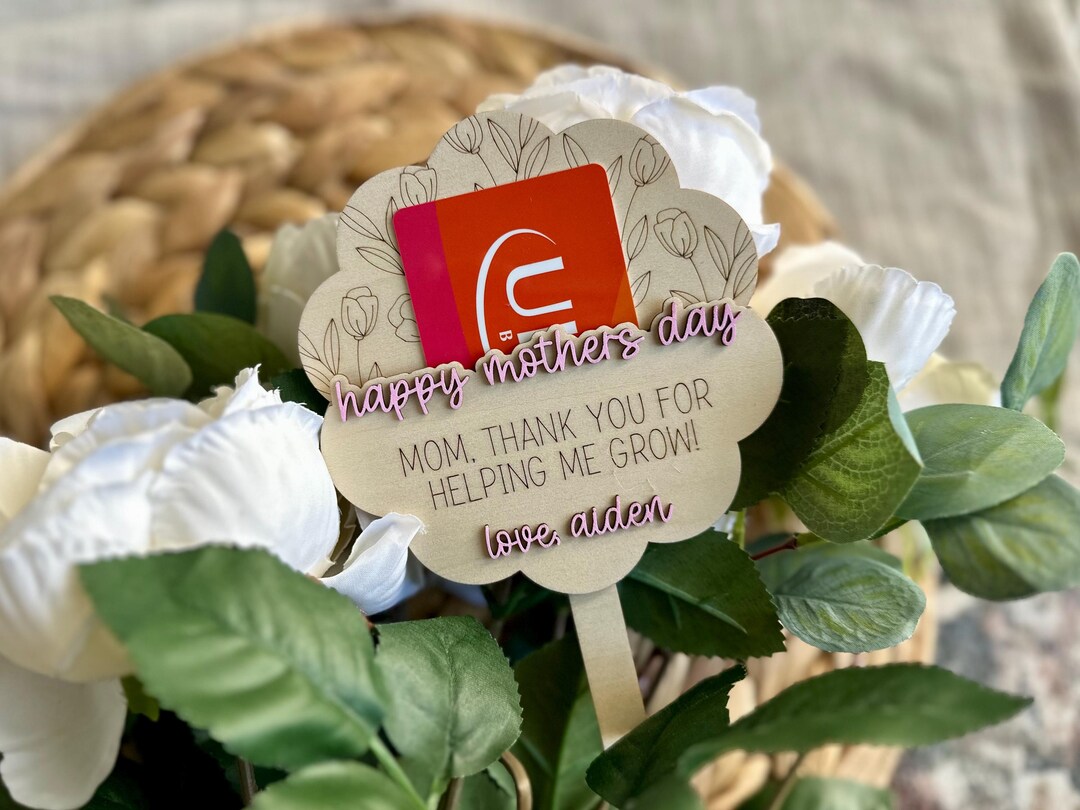 Mothers Day Plant Gift Card Holder | Thank You for Helping Me Grow Mom ...