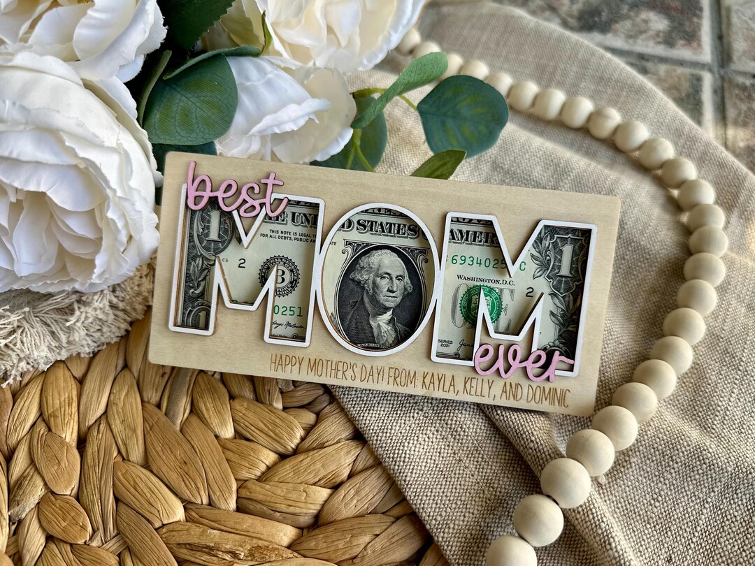 Best Mom Ever Money Holder | Mothers Day Cash Gift Card for Mom | Gift ...