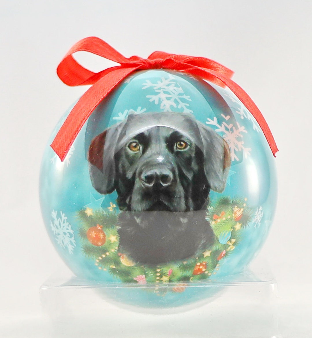 Black Labrador Retriever Dog Christmas Ball Ornament Etsy