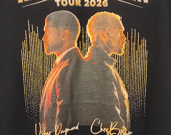 Tour-T-shirt Usher Raymond en Chris Brown, T-shirt R&B Tour