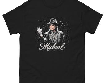 Zwart Michael Jackson-T-shirt, King of Pop-T-shirt, Michael Jackson-shirt
