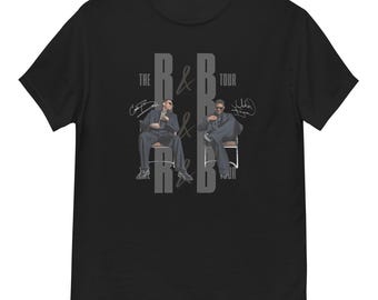 Zwart T-shirt R&B Tour, zwart T-shirt Usher en Chris Brown Tour
