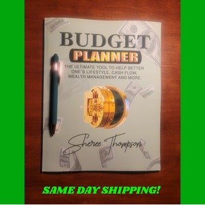 Budget Planner with Savings and Credit Tips, Track Your Expenses to include a Credit and Savings Tracker and BONUS Money Challenge Booklet