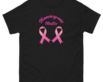 T-shirt mammografie is belangrijk, T-shirt Breast Cancer Awareness, T-shirt Breast Cancer, T-shirt Cancer Survivor, T-shirt Mammo Tech, T-shirt mammografie, T-shirt mammografie