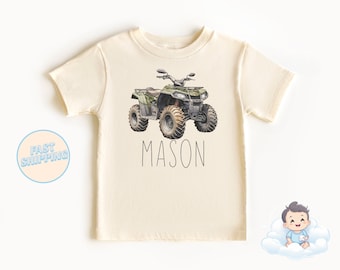 Personalized ATV Toddler Tee: Off Road Four Wheeler Kids Gift