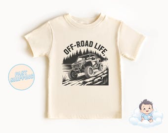 Off Road Life Shirt - Kids ATV UTV 4x4 Tee - Offroading Gift for Boys - Dirt Bike Truck Adventure Shirt - ATV Racing - Off Road Party Tee