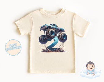 Monster Truck 2nd Birthday Toddler Shirt