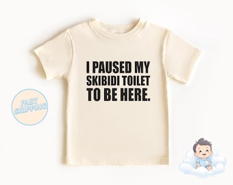 Skibidi Toilet - Hice una pausa en mi Skibidi Toilet para estar aquí - Camiseta Skibidi Toilet - Cumpleaños Skibidi Toilet - Camiseta de cumpleaños Skibidi Toilet