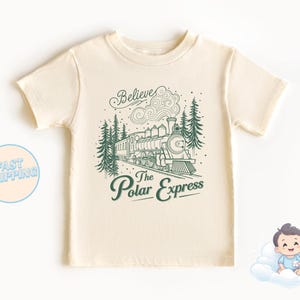 Believe The Polar Express - Minimalistisches Weihnachten Kleinkind T-Shirt - Line Art Weihnachten - Weihnachtsbody - Das Polar Express Shirt - Zug