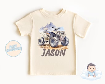 Camiseta ATV - Camiseta ATV personalizada para niños pequeños - Camiseta ATV personalizada - ATV - Vehículo de 4 ruedas - Fiesta ATV - Regalo ATV - Regalo personalizado - Camiseta ATV personalizada