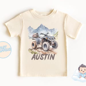 ATV - Personalized ATV Toddler Tee - Custom T-Shirt - ATV - 4 Wheeler - Atv Shirt - Atv Party - Atv T Shirt - Atv Birthday Shirt - Off Road