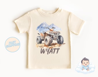 Camiseta ATV - Camiseta ATV personalizada para niños pequeños - Camiseta ATV personalizada - ATV - Vehículo de 4 ruedas - Fiesta ATV - Regalo ATV - Regalo personalizado - Camiseta ATV personalizada