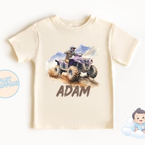 ATV Birthday - Personalized ATV Toddler Tee - Custom Atv T-Shirt - ATV - 4 Wheeler - Atv Shirt - Atv Party - Atv Birthday Shirt - Quad Bike