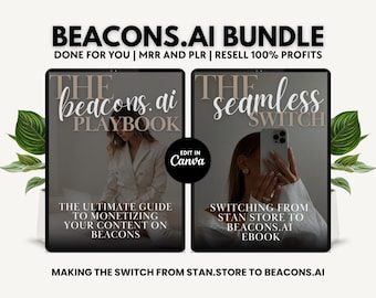 Beacons.ai Ebook Bundle: Seamless Switch + Playbook (MRR & PLR)