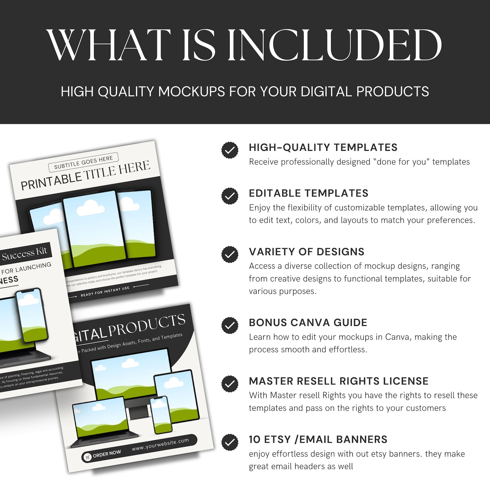 Done for You Mockup Template Bundle for Digital Products With MRR and ...