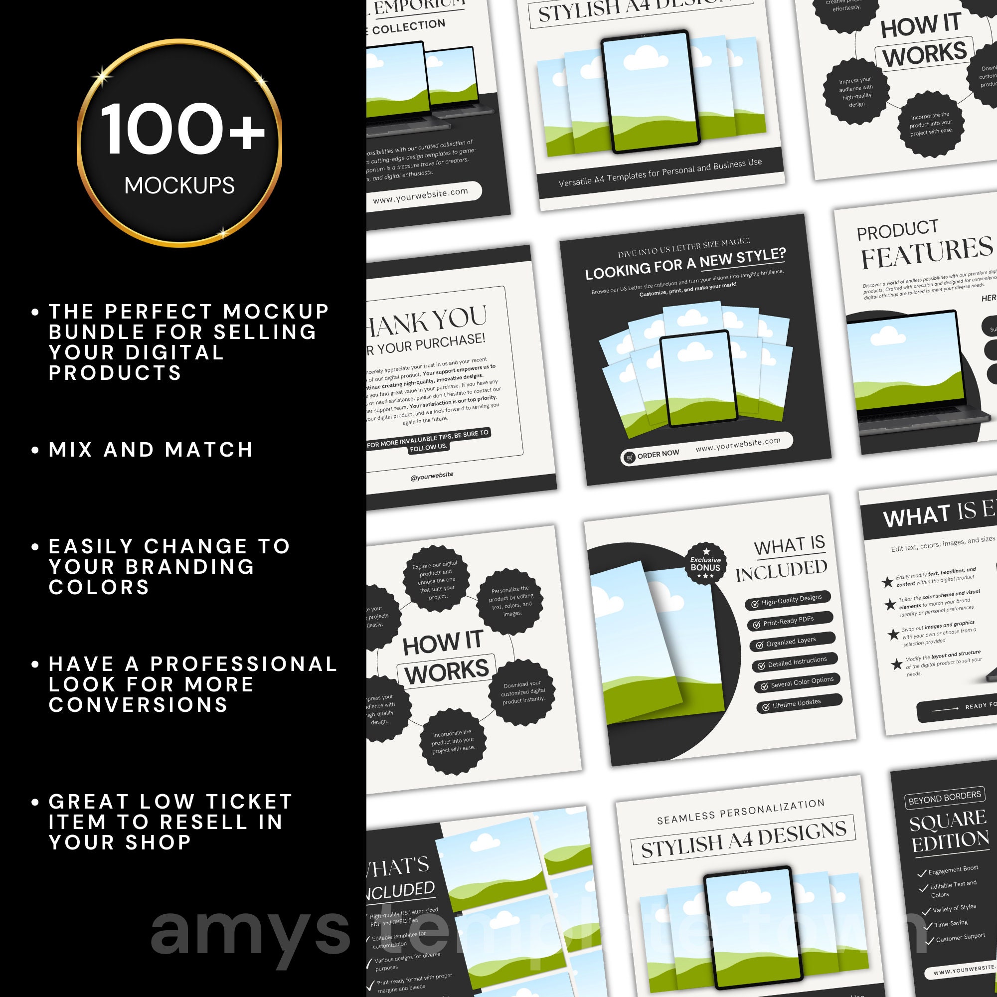 Done for You Mockup Template Bundle for Digital Products With MRR and ...