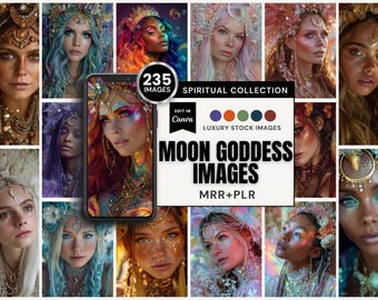 235 Moon Goddess Stock Images: Spiritual Art, Tarot, Oracle | Canva (MRR+PLR)