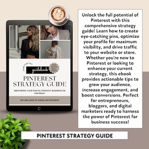 Faceless Pinterest Strategy eBook | Beginners Guidebook | Faceless Marketing | Digital Marketing | MRR & PLR | Edit in Canva | Customizable image 4