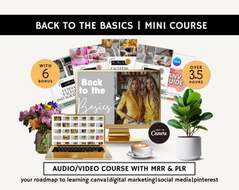 Faceless Digital Marketing Mini Course: Canva Guide + 6 MRR Bonus Products