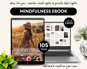 Mindfulness eBook & Workbook (105 Pages) - Master Resell Rights (MRR)