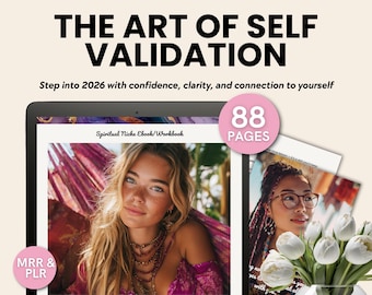 Self-Validation Workbook | Build Inner Confidence, Stop Seeking Approval (Editable Canva eBook - MRR & PLR)