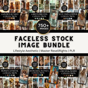 Ultimate Stock Image Bundle: 6 Unique Collections, Canva Templates, MRR and PLR, Bonus Planner, Mockups and 100 Hooks eBook for Social Media