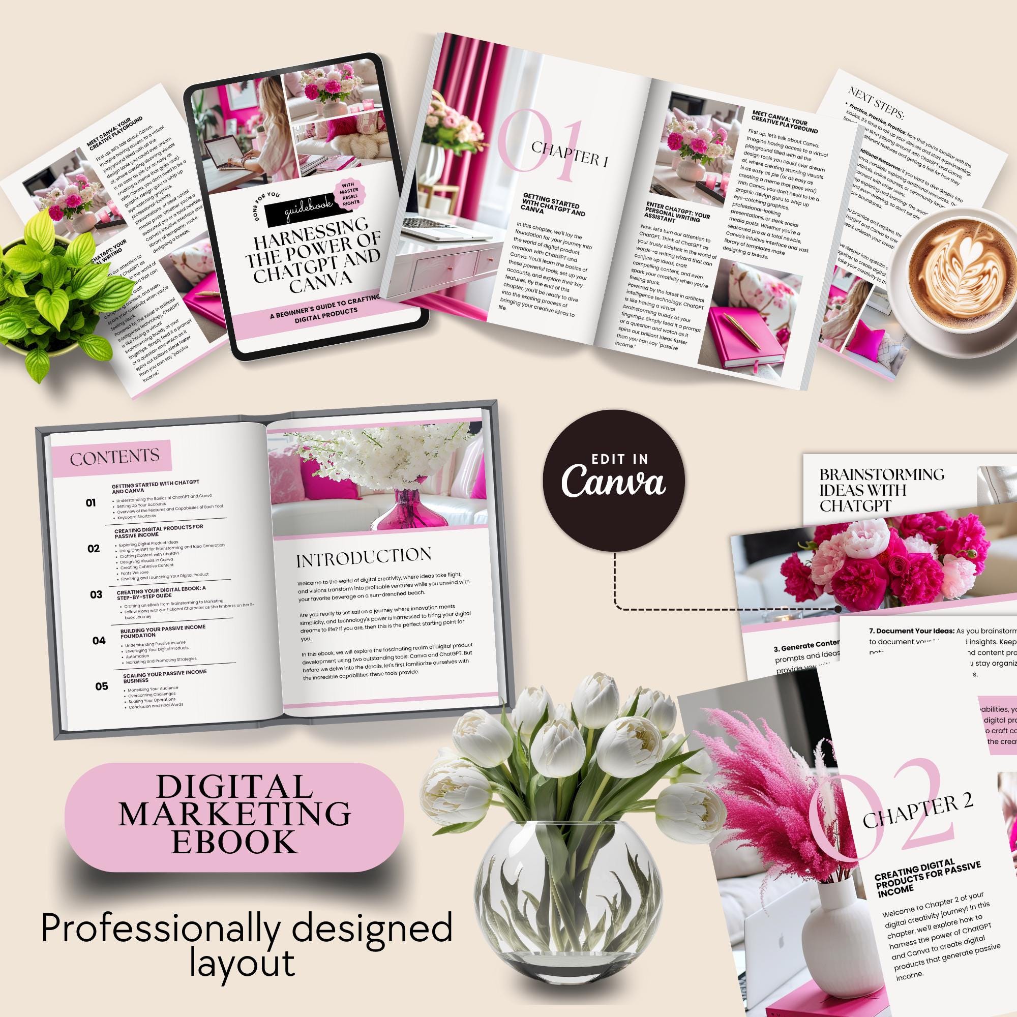 Canva and Chat GPT Done for You Ebook With Master Resell Rights and PLR ...