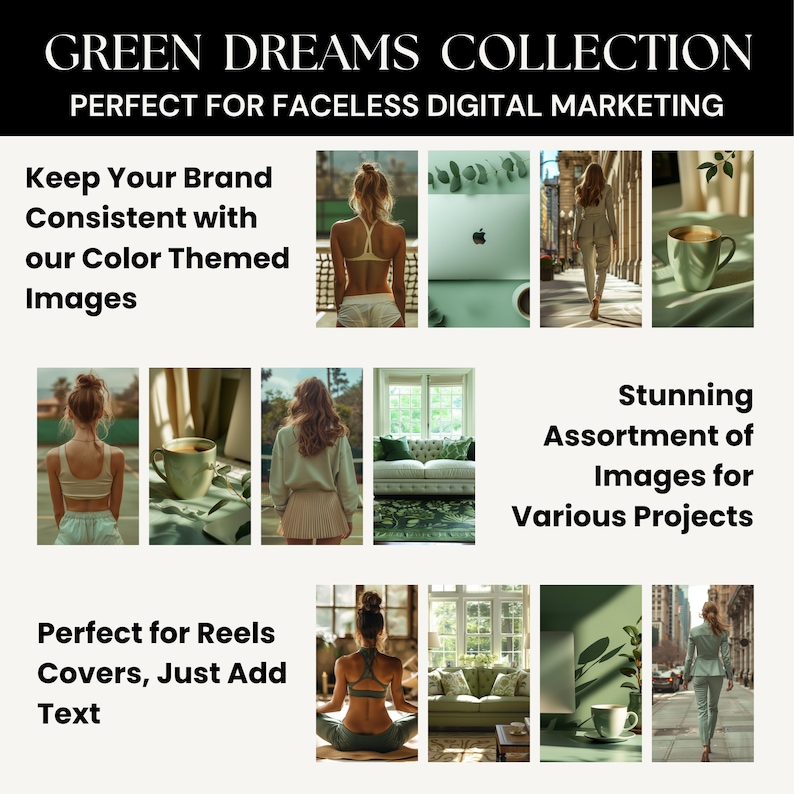 160+ Green Dreams Stock Image Collection | Canva (MRR+PLR) | Instant Download zdjęcie 4