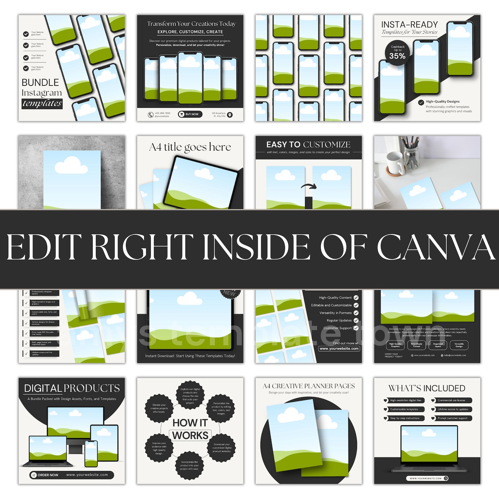 Done for You Mockup Template Bundle for Digital Products With MRR and ...