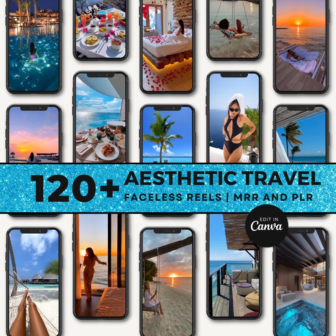 123 MRR Luxury Travel Beach Reels for Viral Content | Social Media Marketing | Instagram Reels ...