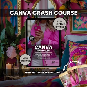 Curso intensivo de Canva: Videotutoriales y maquetas (PLR/MRR)